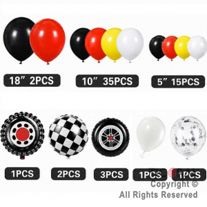 SET DE GLOBOS ARCO XL CARRERAS 60 UNIDADES (S599-5)